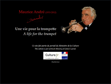 Tablet Screenshot of maurice-andre.fr